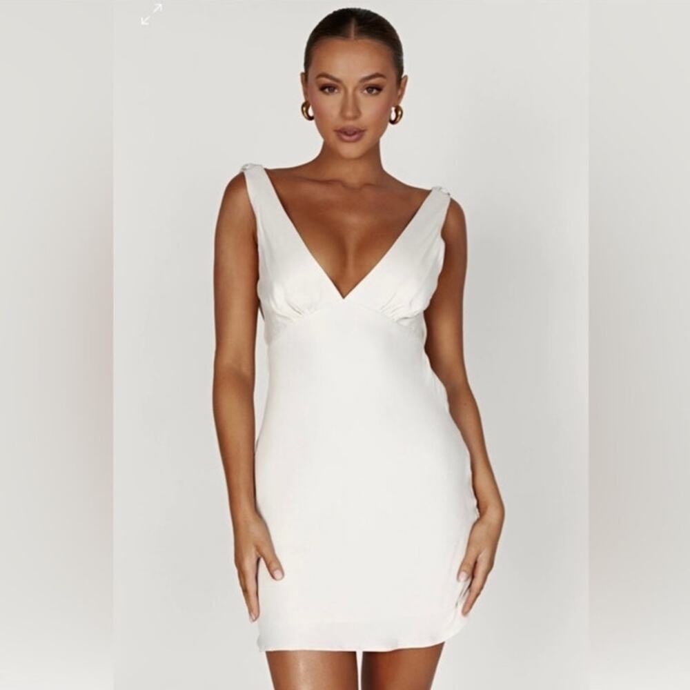 NWT Meshki Nadia Satin Mini Dress Size XXXL
